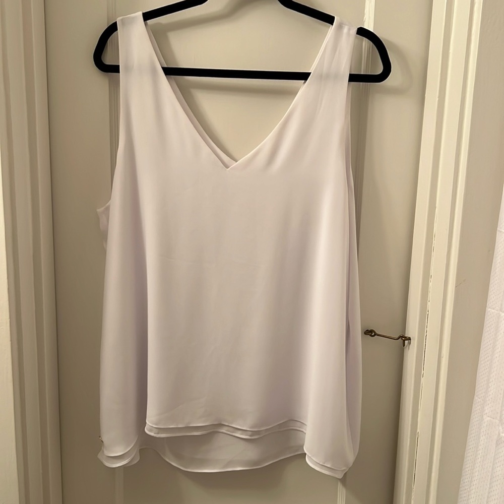 Lily Pulitzer florin top XL white reversible